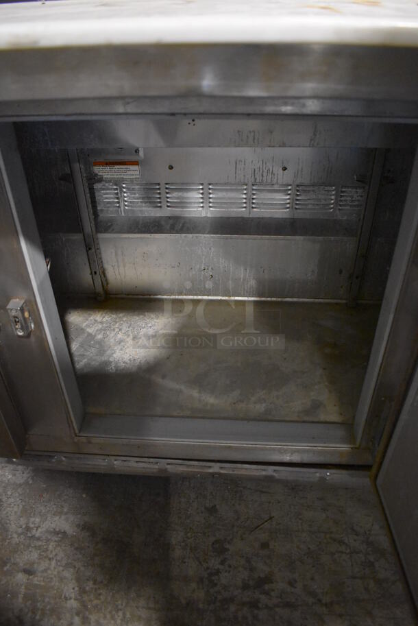Beverage Air SP72-18C Stainless Steel Commercial Prep Table on Commercial Casters. 115 Volts, 1 Phase. 72x34x42. Tested and Working! - Image 10 of 12