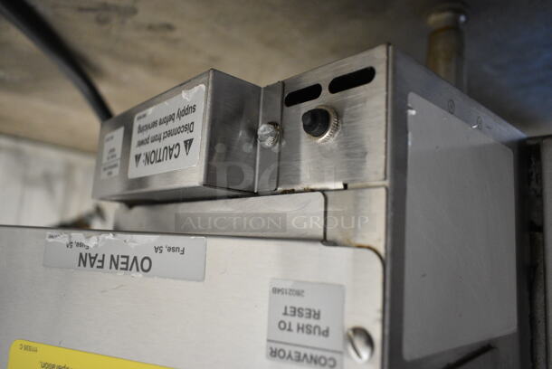 Lincoln Impinger Stainless Steel Commercial Countertop Electric Powered Conveyor Pizza Oven. 208-240 Volts, 1 Phase.  - Image 8 of 8