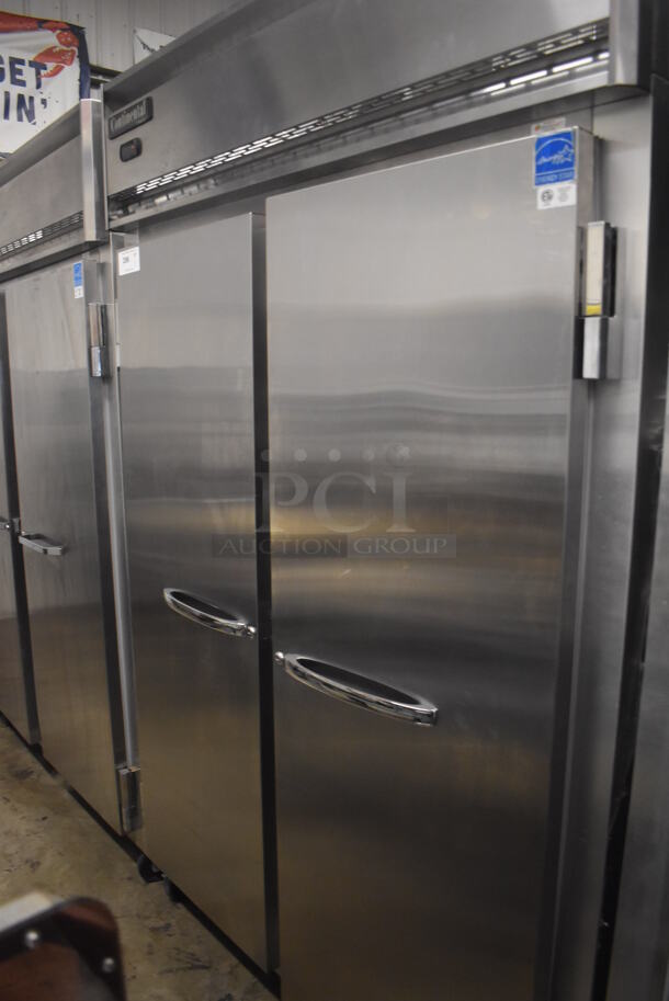Continental 2FN ENERGY STAR Stainless Steel Commercial 2 Door Reach In Freezer on Commercial Casters. 115 Volts, 1 Phase. 57x34x82. Tested and Does Not Power On - Image 3 of 6