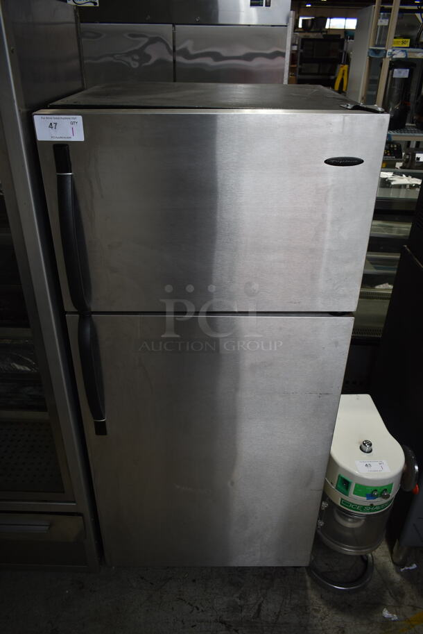 Frigidaire FRT18P6BSB0 Stainless Steel Cooler Freezer Combo Unit. 115 Volts, 1 Phase. Tested and Powers On But Does Not Get Cold
