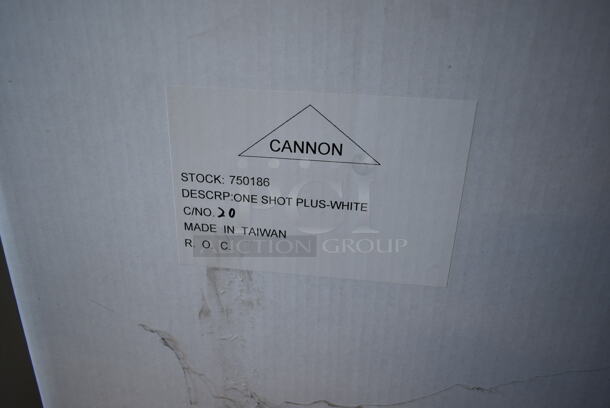 PALLET LOT of 25 Boxes of 6 BRAND NEW! Cannon 750186 One Shot Plus White Wall Mount Dispensers. 25 Times Your Bid! - Image 3 of 8
