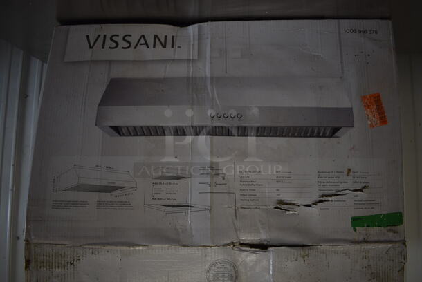 BRAND NEW IN BOX! Vissani QR272S Stainless Steel Under Cabinet Range Hood. 120 Volts, 1 Phase. 30x19x6 - Image 8 of 9