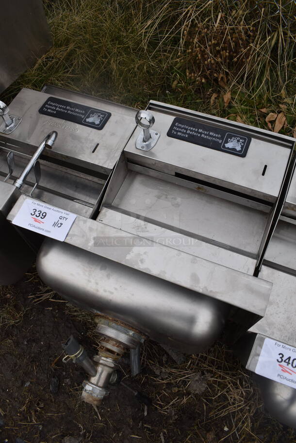 Advance Tabco Stainless Steel Commercial Single Bay Wall Mount Sink. 17x16x38 - Image 3 of 5