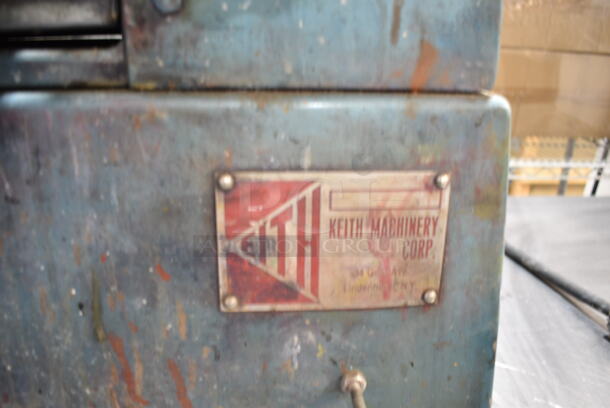 Keith Machinery Metal Commercial Floor Model Three 3 Roll Mill Lab Mill Ink Paint Charles Ross on Commercial Casters. 200-230 Volts, 3 Phase. - Image 8 of 8