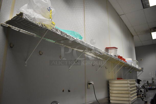 White White Shelf w/ Contents Including Bins and Ceramic Bowls. 240x12x13. BUYER MUST REMOVE. (kitchen) - Image 8 of 8