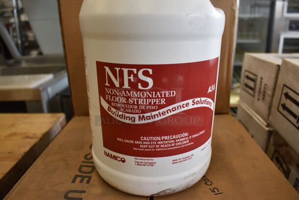 7 Boxes of 4 BRAND NEW NFS Non Ammoniated Floor Stripper. Total of 29 Jugs. 6x6x12. 7 Times Your Bid! - Image 3 of 4