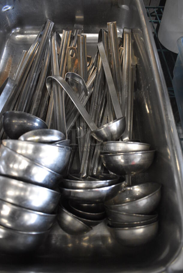 ALL ONE MONEY! Lot of Various Ladles in Stainless Steel Full Size Bin! - Image 2 of 4