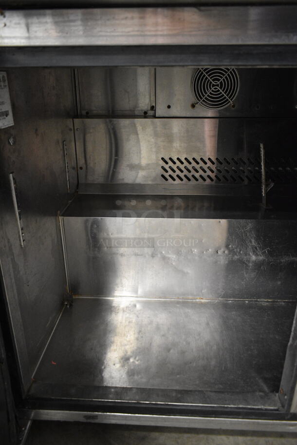 2014 Atosa MGF8402 Stainless Steel Commercial 2 Door Undercounter Cooler on Commercial Casters. 115 Volts, 1 Phase. Tested and Working! - Image 5 of 6