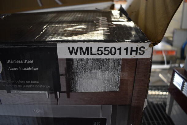 BRAND NEW IN BOX! Whirlpool WML55011HS Stainless Steel Under Cabinet Mount Microwave. 31x19x13 - Image 8 of 8