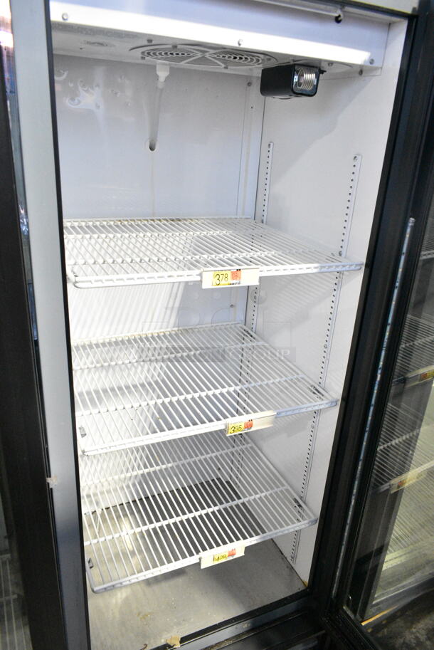 2017 True GDM-12-HC-LD Metal Commercial Single Door Reach In Cooler Merchandiser w/ Poly Coated Racks. 115 Volts, 1 Phase.  Tested and Working! - Image 4 of 5