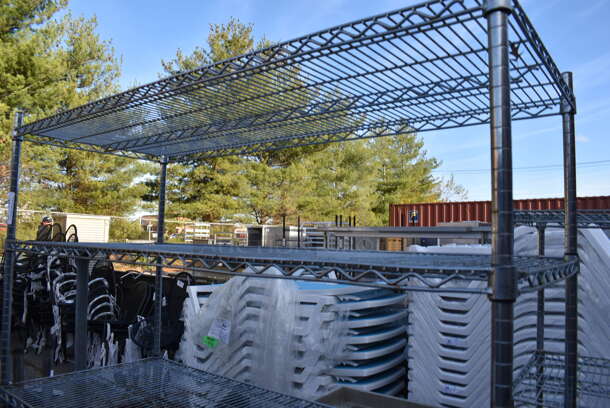 Chrome Finish 5 Tier Wire Shelving Unit. BUYER MUST DISMANTLE. PCI CANNOT DISMANTLE FOR SHIPPING. PLEASE CONSIDER FREIGHT CHARGES. 60x24x75 - Image 2 of 4