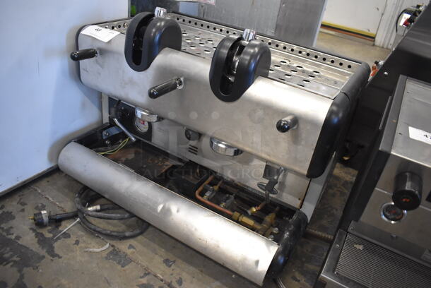 San Marco LEVA-2 Stainless Steel Commercial Countertop 2 Group Espresso Machine w/ Steam Wand. 230 Volts, 1 Phase. 28x21x23 - Image 2 of 5