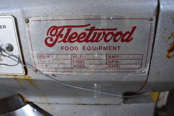 Fleetwood AE-20A Metal Commercial 20 Quart Planetary Dough Mixer w/ Stainless Steel Mixing Bowl, Bowl Guard, Dough Hook, Paddle and Whisk Attachments. 115 Volts, 1 Phase. 17x22x31. Tested and Working! - Image 3 of 7