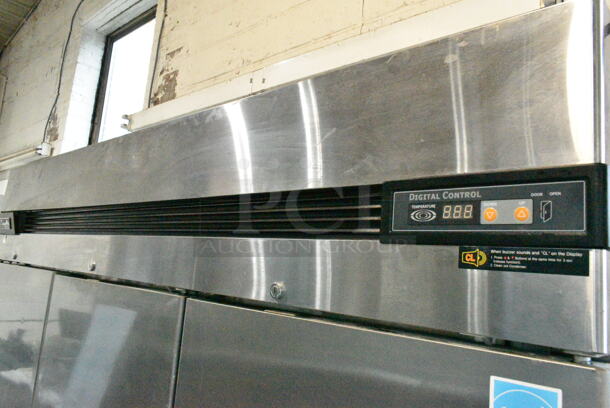 Blue Air BSF72T Stainless Steel Commercial 3 Door Reach In Freezer on Commercial Casters. 115/208-240 Volts, 1 Phase.  - Image 2 of 7