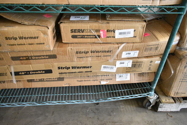 BRAND NEW SCRATCH AND DENT! ServIt 423SW48INHDBLA 48" Double Strip Warmer with Dual Adjustable Infinite Controls. 120 Volts, 1 Phase. - Image 2 of 3
