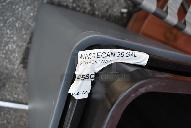 3 BRAND NEW SCRATCH AND DENT! Poly Trash Cans w/ 1 Lid. 3 Times Your Bid! - Image 4 of 5