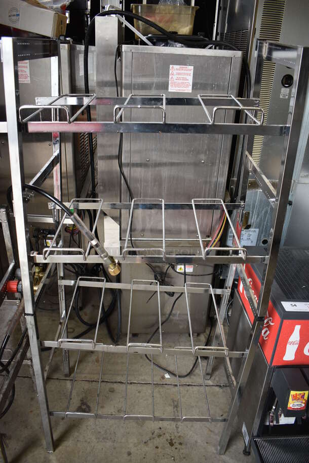 6 Flojet Soda Pumps on 2 Chrome Finish Soda Racks. 33x16x103. 6 Times Your Bid! - Image 5 of 5