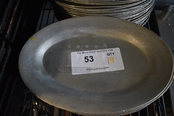 24 Metal Oval Plates. 11.5x8x1. 24 Times Your Bid! - Image 3 of 3