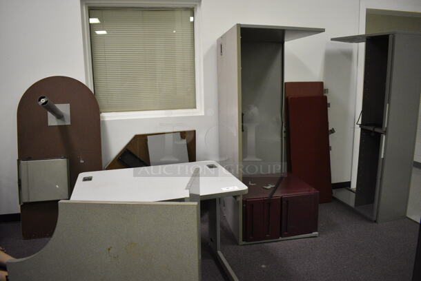 ALL ONE MONEY! Lot of various desk pieces . BUYER MUST REMOVE! - Image 1 of 8