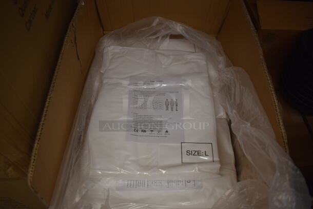 PALLET LOT OF 20 Boxes of BRAND NEW! JL-GLY003 Disposable Medical Coveralls. 20 Times Your Bid!