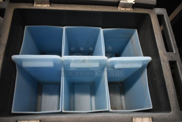 Howe Stainless Steel Commercial Ice Head on CP1500 Stainless Steel Ice Bin w/ 2 Black Poly Portable Ice Bins. 120 Volts, 1 Phase - Image 7 of 12