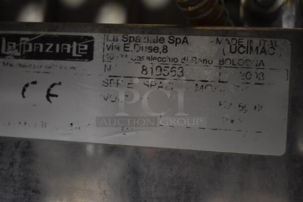 La Spaziale Stainless Steel Commercial Countertop 2 Group Espresso Machine w/ 2 Portafilters and 2 Steam Wands. 21x24x20 - Image 6 of 6