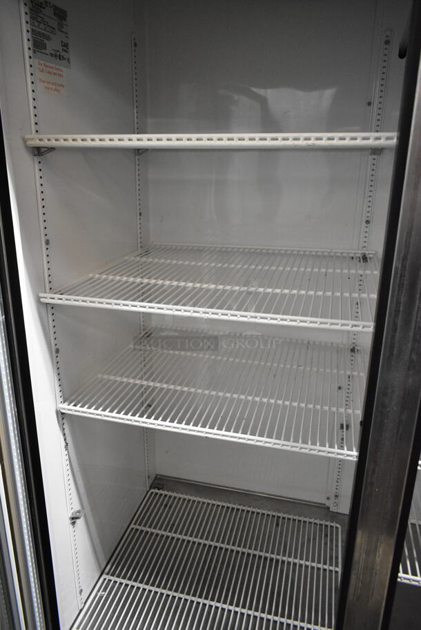 2014 True GDM-72 Metal Commercial 3 Door Reach In Cooler Merchandiser w/ Poly Coated Racks. 115 Volts, 1 Phase. Tested and Working! - Image 5 of 6