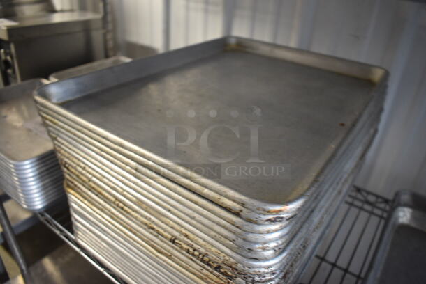 12 Metal Half Size Baking Pans. 13x18x1. 12 Times Your Bid! - Image 2 of 3