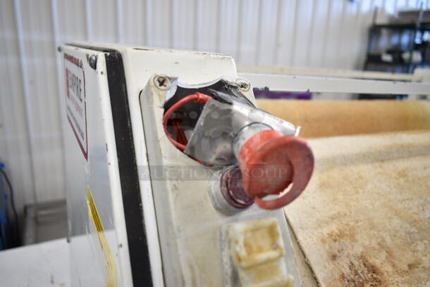 Empire FB Metal Commercial Floor Style Dough Sheeter on Commercial Casters. 220 Volts, 3 Phase. - Image 4 of 7