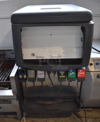 Stainless Steel Commercial Countertop 6 Flavor Carbonated Beverage Machine.