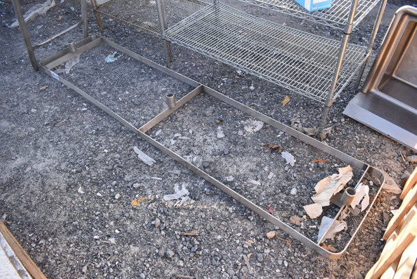 Metal Pot Rack. 96x22x6 - Image 1 of 3