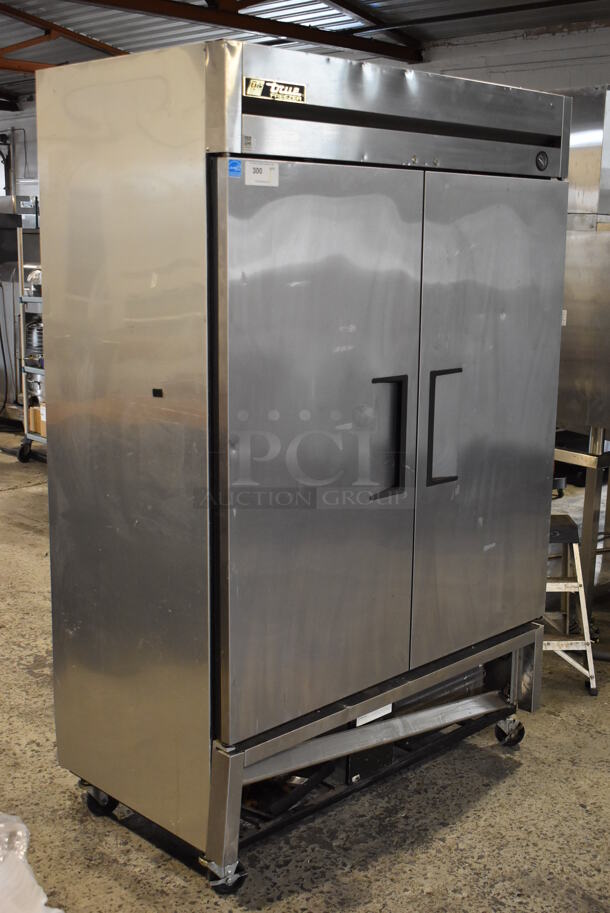 2013 True T-49F ENERGY STAR Stainless Steel Commercial 2 Door Reach In Freezer w/ Poly Coated Racks. 115 Volts, 1 Phase. Tested and Working! - Image 2 of 8