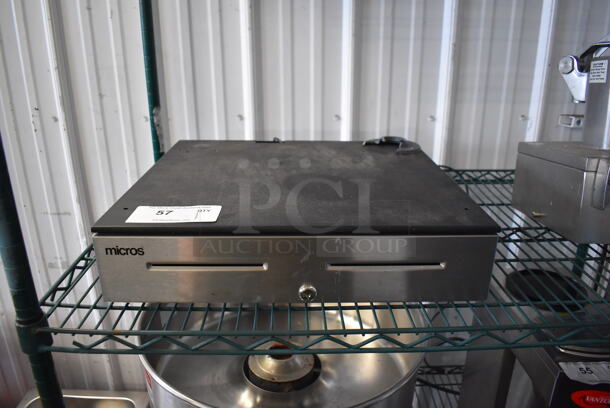 Micros Metal Cash Register. 18x17x4.5 - Image 1 of 7
