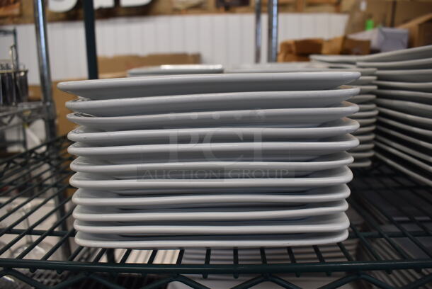56 White Ceramic Square Plates. 7.5x7.5x1. 56 Times Your Bid! - Image 3 of 4