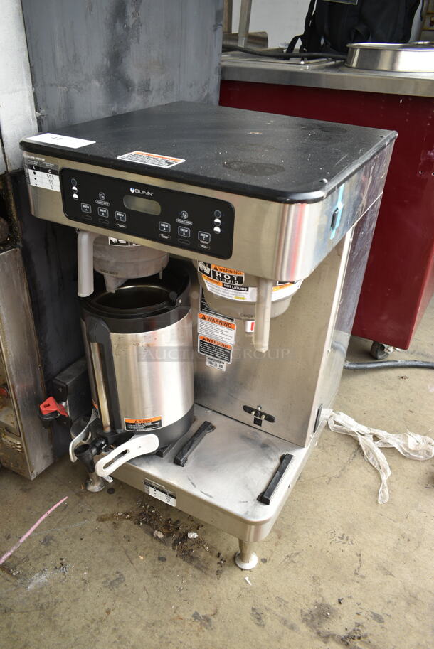 2020 Bunn ICB TWIN SH ENERGY STAR Stainless Steel Commercial Countertop Double Coffee Machine w/ Hot Water Dispenser, 2 Poly Brew Baskets and 1 Satellite Server. 120/208 Volts, 1 Phase. - Image 2 of 11