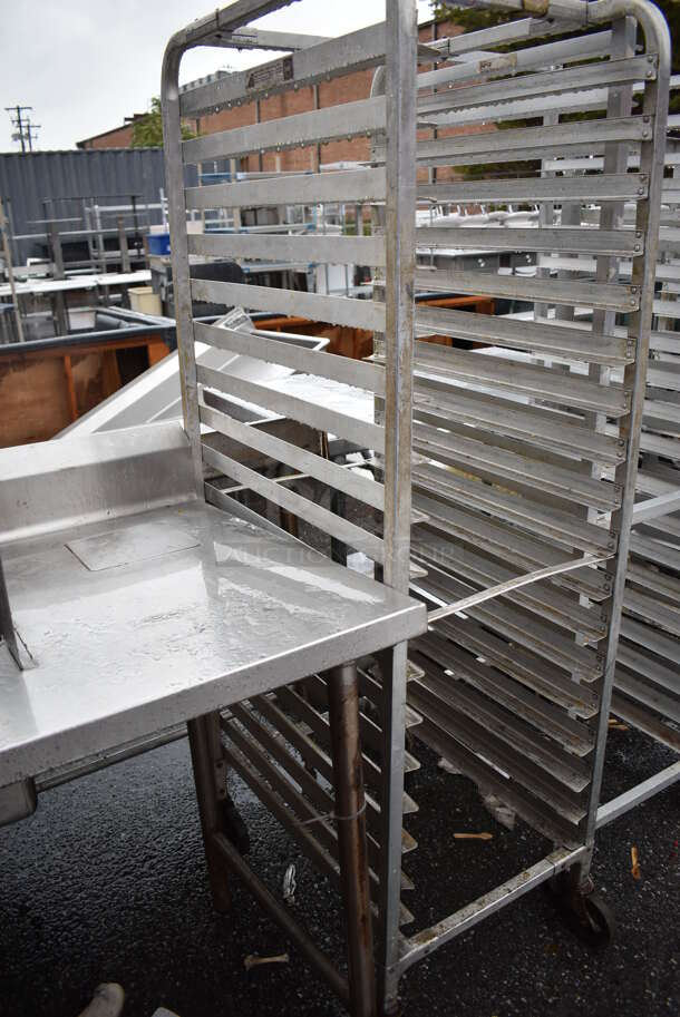 Metal Commercial Pan Transport Rack on Commercial Casters. 19.5x28x68 - Image 3 of 3