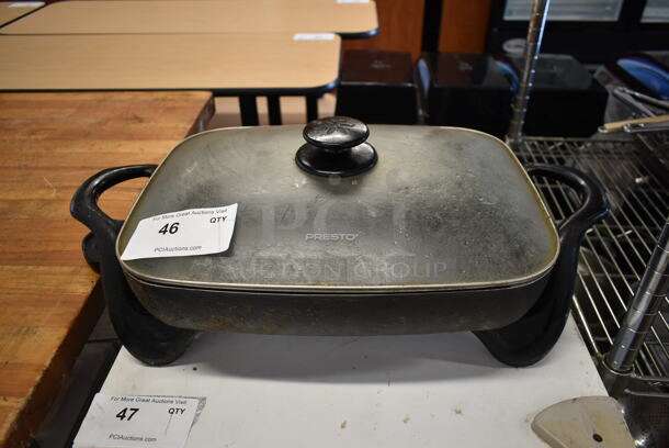 Presto Metal Countertop Griddle w/ Lid. - Image 1 of 4