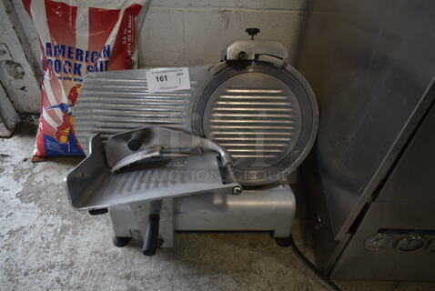 Stainless Steel Commercial Countertop Meat Slicer w/ Blade Sharpener. Tested and Working!