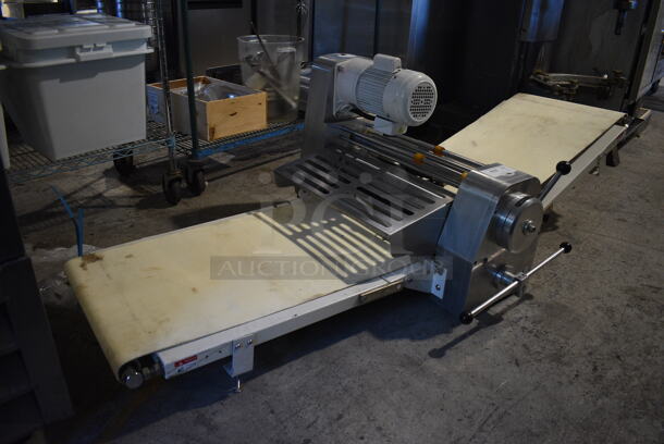 Omcan JDR520B Metal Commercial Countertop Electric Powered Reversible Dough Sheeter. 220 Volts, 1 Phase. 80x35x26 - Image 1 of 8