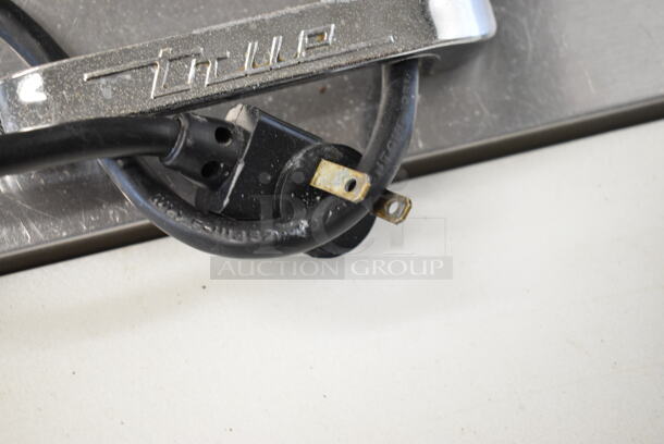 True TSSU-48-12D-4 Stainless Steel Commercial Sandwich Salad Prep Table Bain Marie Mega Top w/ 4 Drawers. 115 Volts, 1 Phase. Tested and Working! - Image 5 of 6