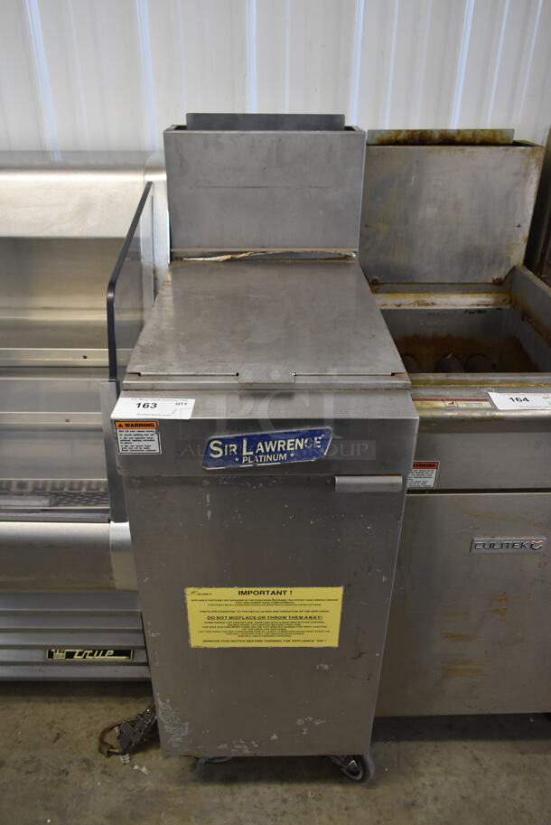 Sir Lawrence LG400 Stainless Steel Commercial Floor Style Propane Gas Powered Rethermalizer on Commercial Casters. 120,000 BTU. - Image 1 of 6