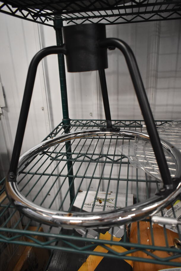 ALL ONE MONEY! Lot of 5 BRAND NEW Items Including 3 American Metalcraft BARB5 Matte Black Finish Stainless Steel Bar / Coffee Caddy - 8" x 4" x 4", Stand and Round Racks - Image 6 of 7