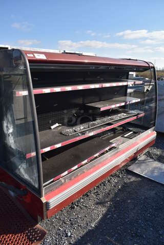 Metal Commercial Open Grab N Go Merchandiser. Unit Does Not Come w/ Remote Compressor. 208-240 Volts, 1 Phase. 101x34x62