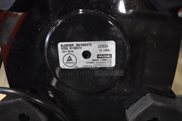 LIKE NEW! Waring Xtreme MX1050XT41 Metal Commercial Countertop 3-1/2 hp Blender w/ Poly Pitcher. Unit Has Only Been Used a Few Times! 120 Volts, 1 Phase. 9x10x19. Tested and Working! - Image 6 of 6