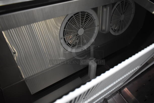 2020 Atosa MBF8507GR Stainless Steel Commercial 2 Door Reach In Cooler w/ Poly Coated Racks on Commercial Casters. 115 Volts, 1 Phase. Tested and Working! - Image 7 of 9