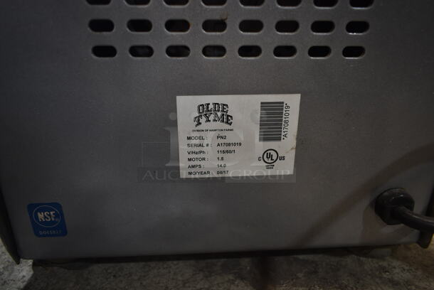 2017 Olde Tyme PN2 Stainless Steel Commercial Countertop Nut Grinder Base. 115 Volts, 1 Phase. Tested and Does Not Power On - Image 4 of 4