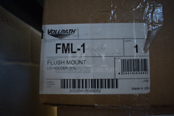 6 BRAND NEW IN BOX! Vollrath FML-1 Black Poly Flushmount Lid Holders. 6 Times Your Bid! - Image 6 of 7