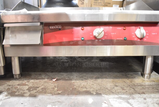 Avantco 177EG24N Stainless Steel 24" Electric Countertop Griddle. 208/240 Volts, 1 Phase.  - Image 4 of 5