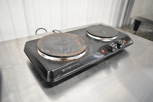 2 Elite Gourmet EDB-302BF/HD2011B Metal Countertop 2 Burner Range. 120 Volts, 1 Phase. 2 Times Your Bid!  - Image 8 of 9