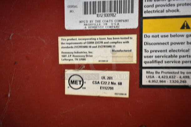 Coats 1250 Metal Commercial Floor Style 2D Wheel Balancer with Laser Guided Operation. 220-250 Volts, 1 Phase. - Image 7 of 7